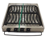 Atwood 52757 Stainless Steel 3 Burner Notched Slide-In Cooktop