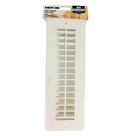 Thetford B&B Molders 94256 (288-86-A-PW-A) Undampered Polar White Plastic Floor Register